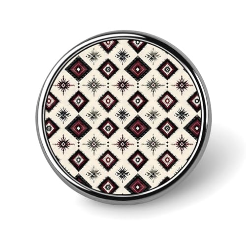 Anstecknadeln für Rucksäcke. Modische, klassische, weinrote Broschennadeln mit Sublimationsdruck für Kleidung, Hutdekoration, Metall-Kreisabzeichen, Anstecknadel für Herren, Kostümzubehör von HLBSDM