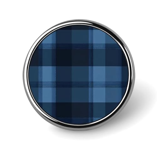 Blaues Tartan-Karomuster, kleiner runder Knopf, Anstecknadeln, Anstecker für Tasche, 2,5 cm, Hemdzubehör Blaues Tartan-Karomuster, kleiner runder Knopf, Anstecknadeln, Anstecker für Tasche, 2,5 cm, Hemdzubehör von HLBSDM