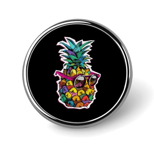 Bunte Ananas, kleiner runder Knopf, Anstecknadeln, Abzeichen für Tasche, 2,5 cm, Hemdzubehör Bunte Ananas, kleiner runder Knopf, Anstecknadeln, Abzeichen für Tasche, 2,5 cm, Hemdzubehör von HLBSDM