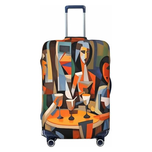 Gepäckabdeckung mit Abstrakter Frau, die trinkt, Kofferabdeckung, Schutz, Reisekofferabdeckung von HLBSDM