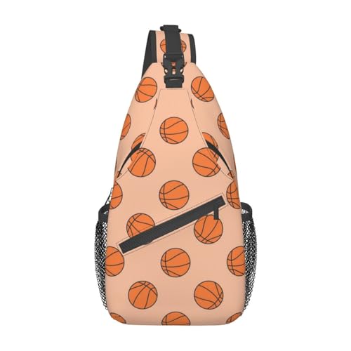 HLBSDM Basketball Sport Umhängetasche Sport Schultertasche Rucksack Basketball Sling Bag Brust Casual Daypack für Outdoor von HLBSDM