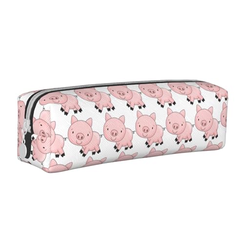 HLBSDM Federmäppchen aus Leder mit Reißverschluss und großem Fassungsvermögen, langlebig, praktisch und tragbar von HLBSDM