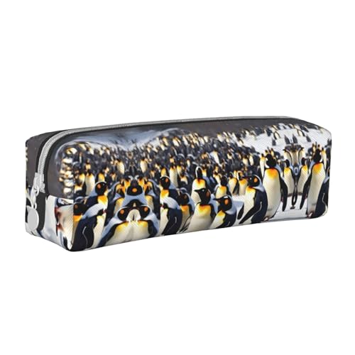 HLBSDM Federmäppchen mit Reißverschluss aus Leder mit großem Fassungsvermögen, langlebig, praktisch und tragbar von HLBSDM