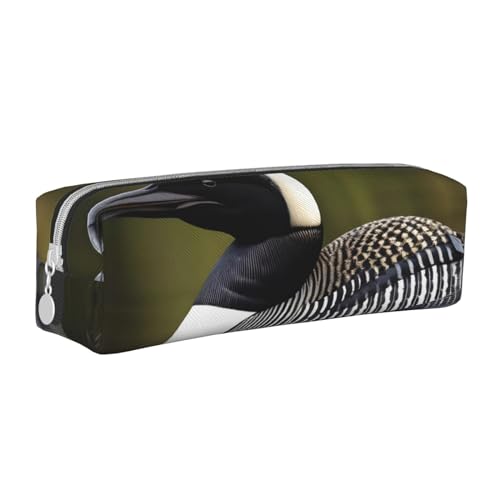 HLBSDM Federmäppchen mit Reißverschluss aus Leder mit großem Fassungsvermögen, langlebig, praktisch und tragbar von HLBSDM