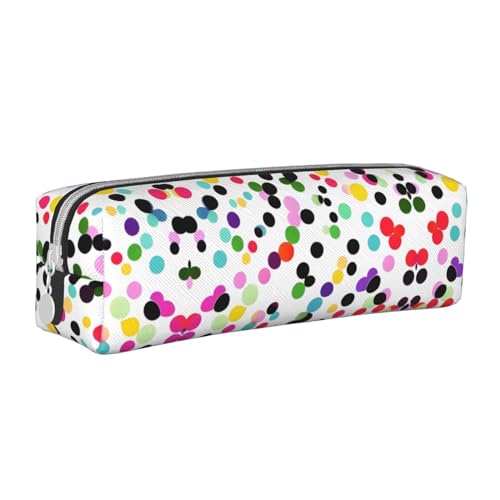 HLBSDM Twister Federmäppchen aus Leder mit Reißverschluss und großem Fassungsvermögen, langlebig, praktisch und tragbar von HLBSDM