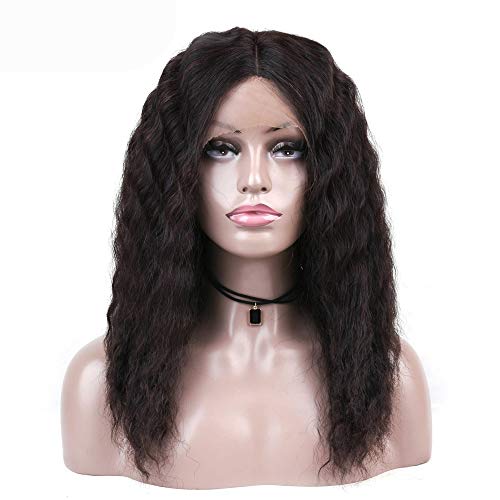 HLH-wig Langlebige Perücke mit Spitze vorne für Damen, unverarbeitete brasilianische Perücke, lockeres Haar, Remy-Echthaar, bequem, Farbe : Schwarz, Größe : 30,5 cm HLH-wig Langlebige Perücke mit Spitze vorne für Damen, unverarbeitete brasilianische Perücke, lockeres Haar, Remy-Echthaar, bequem, Farbe : Schwarz, Größe : 30,5 cm von HLH-wig