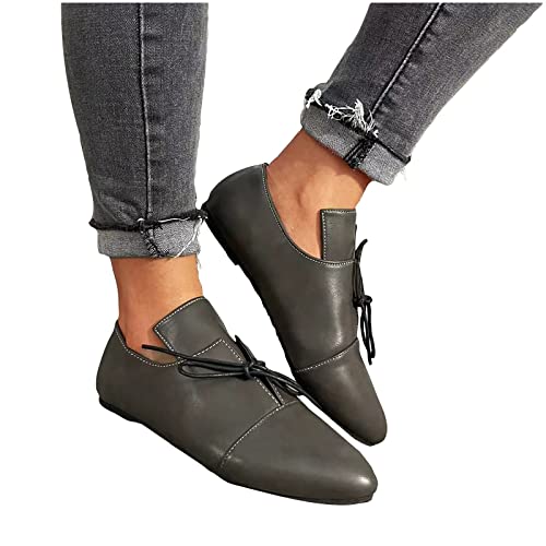 HLIYY Damen Pointed-Toe Flache Schuhe Klassische Slip on Ballerinas lässige Leder Loafer Frauen Bequeme Freizeitschuhe Elegante Leichte Flache Ballerina Atmungsaktiv Segelschuhe HLIYY Damen Pointed-Toe Flache Schuhe Klassische Slip on Ballerinas lässige Leder Loafer Frauen Bequeme Freizeitschuhe Elegante Leichte Flache Ballerina Atmungsaktiv Segelschuhe von HLIYY