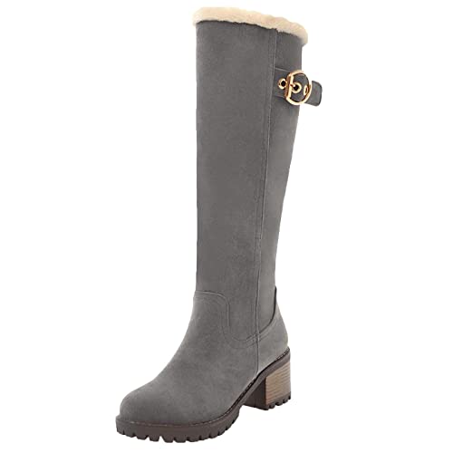 HLIYY Langschaft Stiefel Damen Warmfutter Gefüttert Hohe Stiefel Mit Absatz Lässige Warme Lange Stiefel für Frauen Langschaft Boots Bequeme Schlupfstiefel Freizeit Modische Winterstiefel HLIYY Langschaft Stiefel Damen Warmfutter Gefüttert Hohe Stiefel Mit Absatz Lässige Warme Lange Stiefel für Frauen Langschaft Boots Bequeme Schlupfstiefel Freizeit Modische Winterstiefel von HLIYY