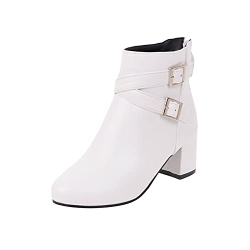 HLIYY Stiefeletten Damen Frauen Freizeit Einfarbig Kurzstiefel Mit Blockabsatz Herbst Winte Leder Stiefeletten Klassische Mode-Stiefel Bequeme Winter Stiefel Mit Verstellbaren Schnüren Schuhe HLIYY Stiefeletten Damen Frauen Freizeit Einfarbig Kurzstiefel Mit Blockabsatz Herbst Winte Leder Stiefeletten Klassische Mode-Stiefel Bequeme Winter Stiefel Mit Verstellbaren Schnüren Schuhe von HLIYY