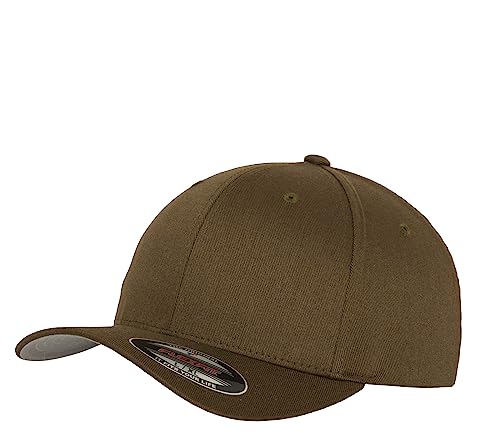 Flexfit Caps Wooly Combed Cap Delta Tartan Glen Unisex Cap Baseball XXS-XXL Basecap Mütze, XS-S, 1x Olive & 1x HL-Kauf Notizblock von HLKauf