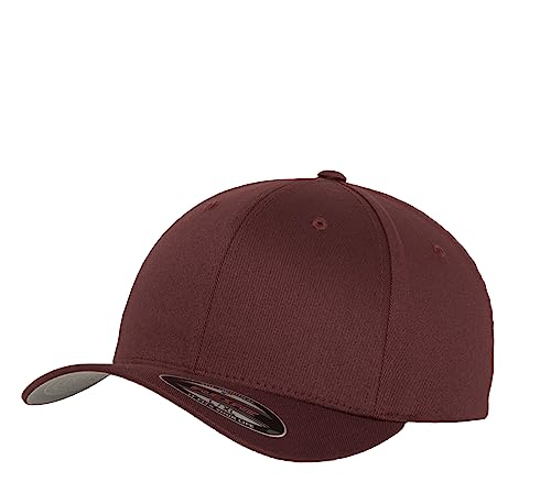 Flexfit Caps Wooly Combed Cap Delta Tartan Glen Unisex Cap Baseball XXS-XXL Basecap Mütze, L-XL, 1x Maroon & 1x HL-Kauf Notizblock von HLKauf