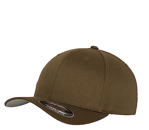 Flexfit Caps Wooly Combed Cap Delta Tartan Glen Unisex Cap Baseball XXS-XXL Basecap Mütze, L-XL, 1x Olive & 1x HL-Kauf Notizblock von HLKauf