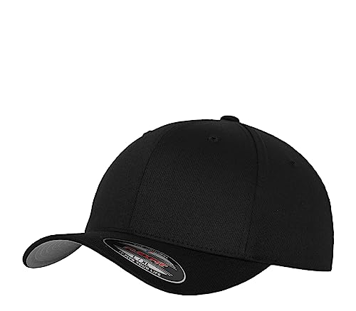 Flexfit Caps Wooly Combed Cap Delta Tartan Glen Unisex Cap Baseball XXS-XXL Basecap Mütze, L-XL, 1x Schwarz & 1x HL-Kauf Notizblock von HLKauf