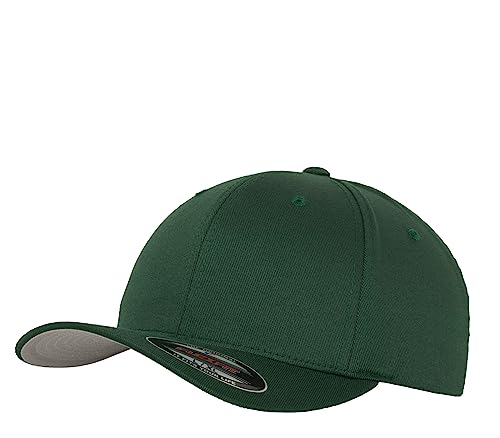 Flexfit Caps Wooly Combed Cap Delta Tartan Glen Unisex Cap Baseball XXS-XXL Basecap Mütze, L-XL, 1x Spruce & 1x HL-Kauf Notizblock von HLKauf