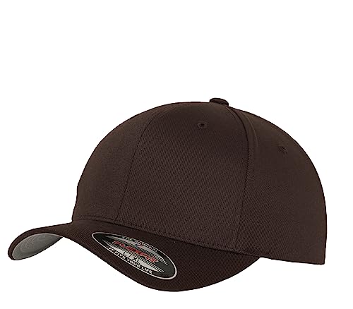 Flexfit Caps Wooly Combed Cap Delta Tartan Glen Unisex Cap Baseball XXS-XXL Basecap Mütze, S-M, 1x Braun & 1x HL-Kauf Notizblock von HLKauf