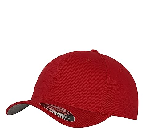 Flexfit Caps Wooly Combed Cap Delta Tartan Glen Unisex Cap Baseball XXS-XXL Basecap Mütze, XXL, 1x Rot & 1x HL-Kauf Notizblock von HLKauf