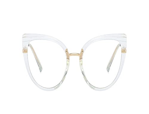 HLVDLSNI Klare Brillenfassungen Brille Frauen Mode Sexy Luxusmarke Brille Frau Mode Computer Eyewear Classic(Transparent) von HLVDLSNI