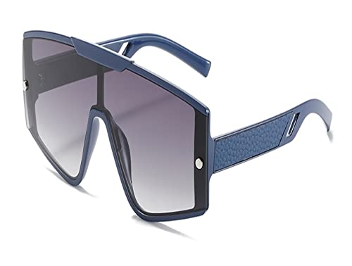 HLVDLSNI Oversized-Sonnenbrille for die trendige Retro-Brille for Damen(Blue Gray) von HLVDLSNI