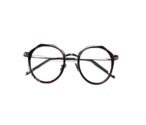 HLVDLSNI Transparente optische Brillengestell Modebrille for Frauen(Red Flower) von HLVDLSNI