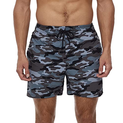 HLVEXH Herren Hawaiisch Strandshorts Badehose chnelltrocknend Schwimmhosen mit Netzfutter Camouflage Grafik 3XL von HLVEXH