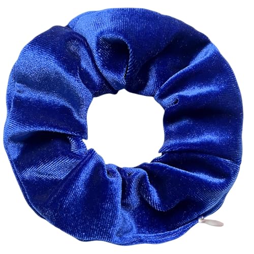 3 Stück Samt-Haargummis für Mädchen und Frauen – Original-Haargummi mit versteckter Tasche und Reißverschlussfach zur Aufbewahrung von Accessoires und kleinen Gegenständen (colour 3,3) von HLYLDL