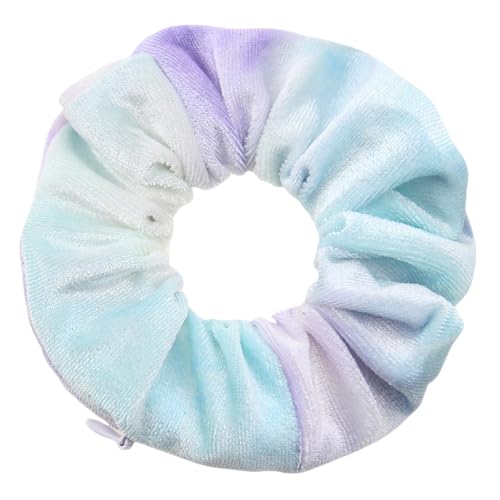 3 Stück Samt-Haargummis für Mädchen und Frauen – Original-Haargummi mit versteckter Tasche und Reißverschlussfach zur Aufbewahrung von Accessoires und kleinen Gegenständen (colour 40,3) von HLYLDL