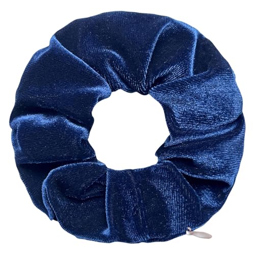3 Stück Samt-Haargummis für Mädchen und Frauen – Original-Haargummi mit versteckter Tasche und Reißverschlussfach zur Aufbewahrung von Accessoires und kleinen Gegenständen (colour 5,3) von HLYLDL