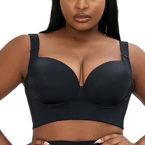 HLYLDL Damen Plus Size Seamless Push Up Comfort BH Bügel Kreuz Rücken Verstellbare Bralette Alltag BHS von HLYLDL