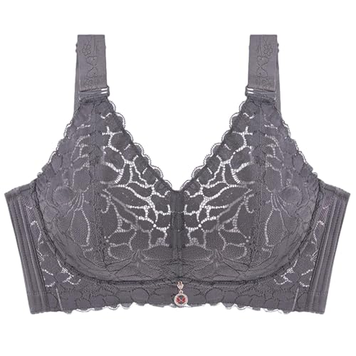 HLYLDL Frauen Ultraweiche Spitzen-BHS Volle Abdeckung Kein Bügel-BH in Übergröße, Lifting-Komfort-BH für den Alltag. von HLYLDL