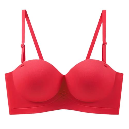 Trägerloser Push-Up Nahtloser Mehrwege-BH Kabelloses niedrig geschnittenes T-Shirt Wandelbarer BH Glättung Ungepolsterter Stütz-BHS von HLYLDL