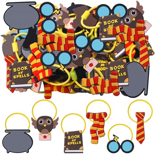36 Stück Wizard-Haargummis für Frauen und Mädchen, Elastische Magic-Haargummis Nahtlose, Weiche Haaraccessoires Wizard-Partygeschenke von HLenyoy