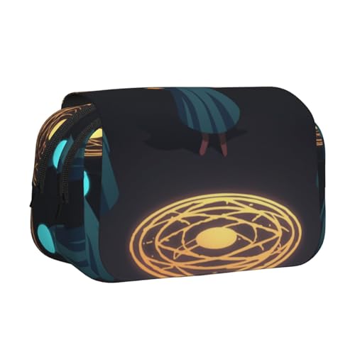 Federmäppchen mit drei Menschen mit Heiligenschein auf dem Kopf, niedliches großes Fassungsvermögen, großes Fassungsvermögen, große Aufbewahrung, große Kapazität, Taschen-Organizer von HMBGFW