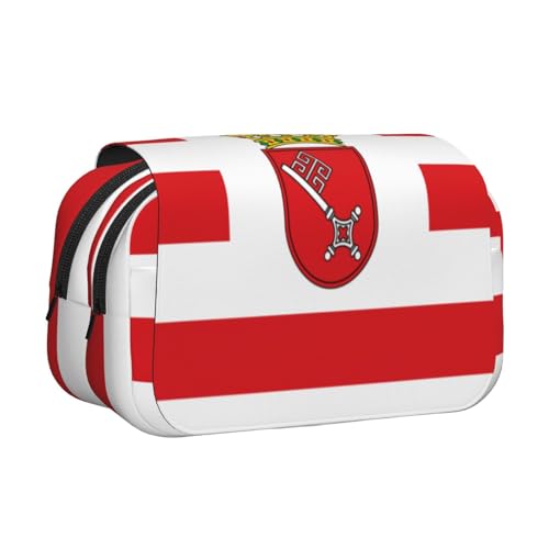 HMBGFW Bremen Banner Federmäppchen mit großem Fassungsvermögen, großes Fassungsvermögen, große Aufbewahrung, große Kapazität, Tasche von HMBGFW