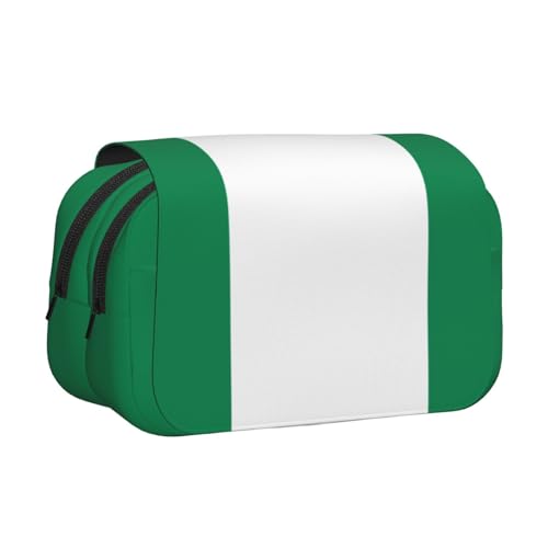 HMBGFW Federmäppchen, Motiv: Flagge von Nigeria, niedlich, großes Fassungsvermögen, großes Fassungsvermögen, großes Fassungsvermögen, Organizer von HMBGFW