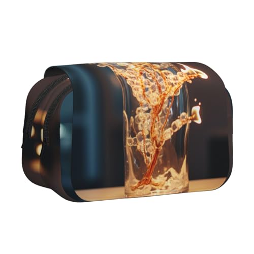 HMBGFW Federmäppchen, Motiv: The Flame in the Cup, niedlich, großes Fassungsvermögen, großes Fassungsvermögen, große Kapazität, Organizer HMBGFW Federmäppchen, Motiv: The Flame in the Cup, niedlich, großes Fassungsvermögen, großes Fassungsvermögen, große Kapazität, Organizer von HMBGFW