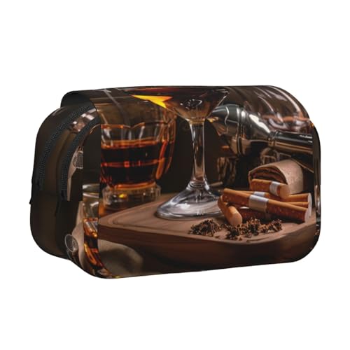 HMBGFW Federmäppchen für Alkohol und Zigaretten, niedlich, großes Fassungsvermögen, Büro, große Aufbewahrung, hohe Kapazität, Tasche von HMBGFW