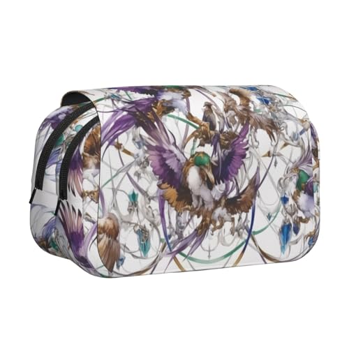 HMBGFW Federmäppchen mit Adlermalerei, niedliches großes Fassungsvermögen, Büro, große Aufbewahrung, hohe Kapazität, Tasche von HMBGFW