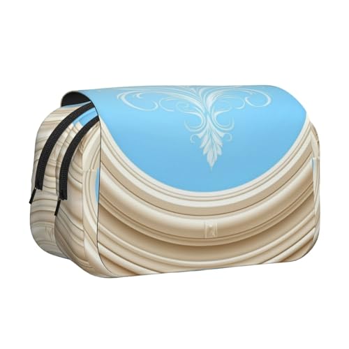 HMBGFW Federmäppchen mit Barock-Blumen-Motiv, großes Fassungsvermögen, großes Fassungsvermögen, große Aufbewahrung, hohe Kapazität, Tasche von HMBGFW