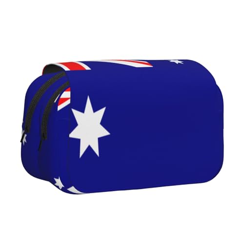 HMBGFW Federmäppchen mit australischer Flagge, großes Fassungsvermögen, großes Fassungsvermögen, großes Fassungsvermögen, Organizer von HMBGFW