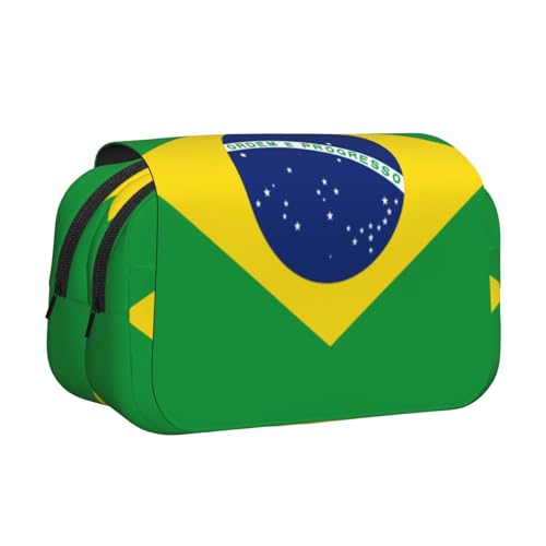 HMBGFW Federmäppchen mit brasilianischer Flagge, großes Fassungsvermögen, großes Fassungsvermögen, großes Fassungsvermögen, Organizer HMBGFW Federmäppchen mit brasilianischer Flagge, großes Fassungsvermögen, großes Fassungsvermögen, großes Fassungsvermögen, Organizer von HMBGFW