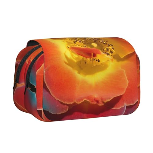 HMBGFW Federmäppchen mit lebhaftem Blumenmotiv, großes Fassungsvermögen, großes Fassungsvermögen, große Kapazität, Organizer HMBGFW Federmäppchen mit lebhaftem Blumenmotiv, großes Fassungsvermögen, großes Fassungsvermögen, große Kapazität, Organizer von HMBGFW