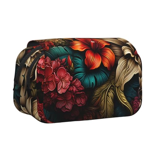 HMBGFW Federmäppchen mit schönen Blumen, großes Fassungsvermögen, großes Fassungsvermögen, große Aufbewahrung, große Kapazität, Tasche von HMBGFW