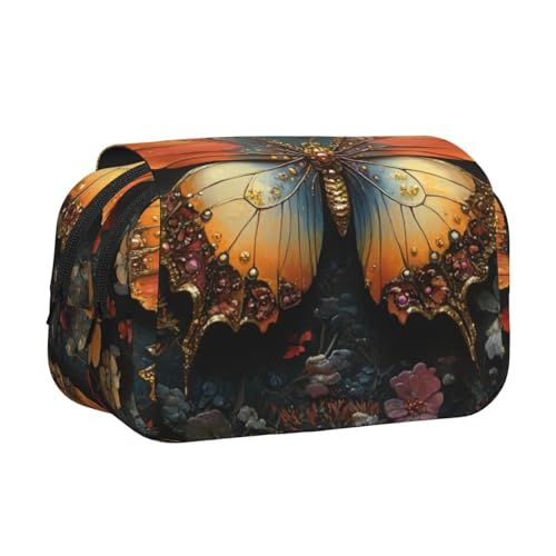 HMBGFW Libellen-Federmäppchen, niedlich, großes Fassungsvermögen, Büro, große Aufbewahrung, hohe Kapazität, Tasche von HMBGFW