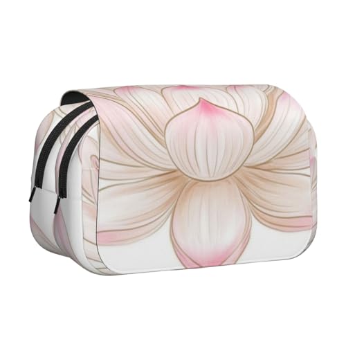 HMBGFW Schöne Lotusblumen im Teich, niedliches Federmäppchen, großes Fassungsvermögen, großes Fassungsvermögen, große Aufbewahrung, große Kapazität, Tasche von HMBGFW