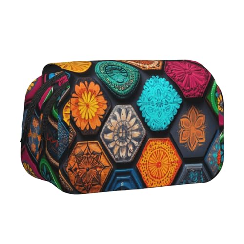 HMBGFW Schönes Kosmetiketui, niedliches Federmäppchen, großes Fassungsvermögen, großes Fassungsvermögen, großes Fassungsvermögen von HMBGFW