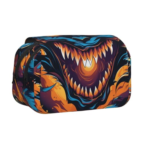 HMBGFW The Dragon's Roar Federmäppchen mit großem Fassungsvermögen, großes Fassungsvermögen, große Aufbewahrung, hohe Kapazität, Organizer von HMBGFW