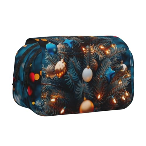 HMBGFW Verkleiden Sie den schönen Weihnachtsbaum, niedliches Federmäppchen, großes Fassungsvermögen, großes Fassungsvermögen, große Aufbewahrungsbox, Organizer von HMBGFW