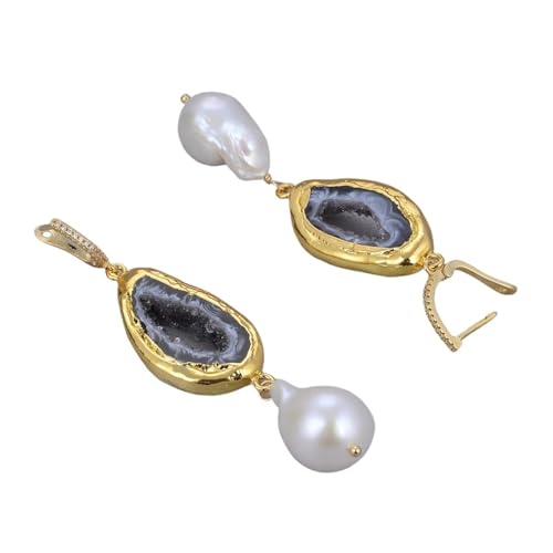 HMCOCOOFM Agates Hook Earrings Vintage For Women von HMCOCOOFM