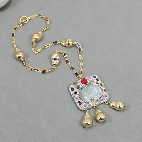 HMCOCOOFM Chain Neckace Brushed Bead Gift For Women HMCOCOOFM Chain Neckace Brushed Bead Gift For Women von HMCOCOOFM