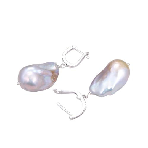 HMCOCOOFM Pearl Pave Lever Back Earrings Luxury For Women HMCOCOOFM Pearl Pave Lever Back Earrings Luxury For Women von HMCOCOOFM